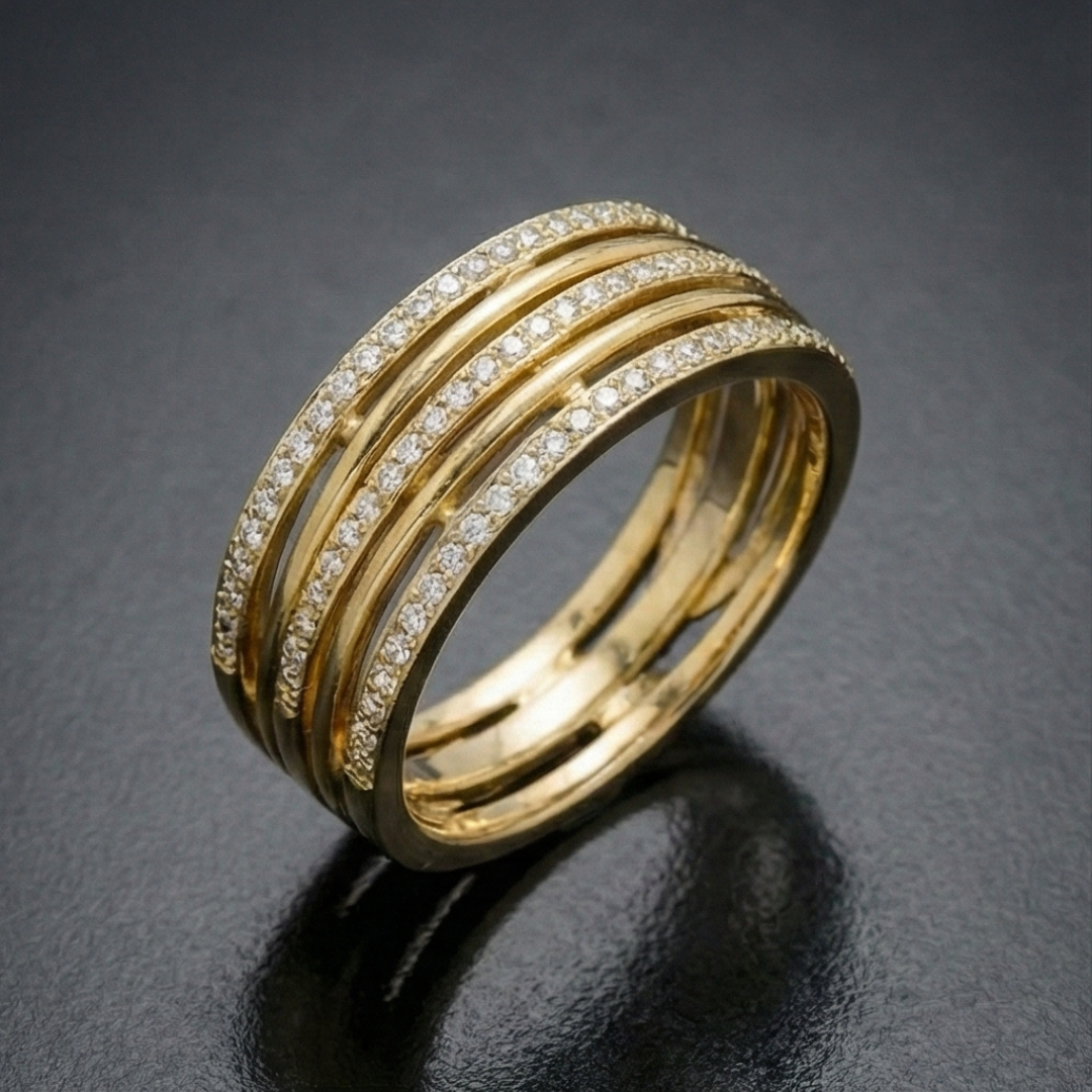 Twisted Gold Harmony Ring