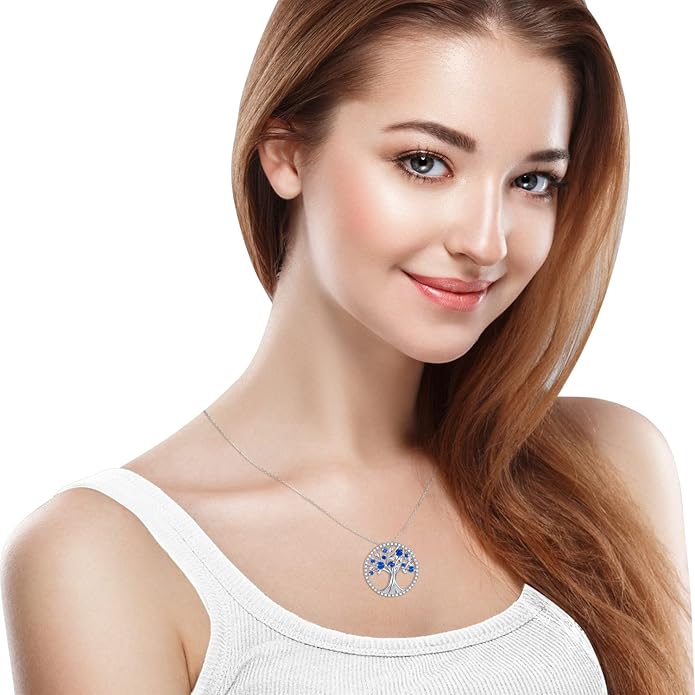 Tree of Life Sapphire Necklace