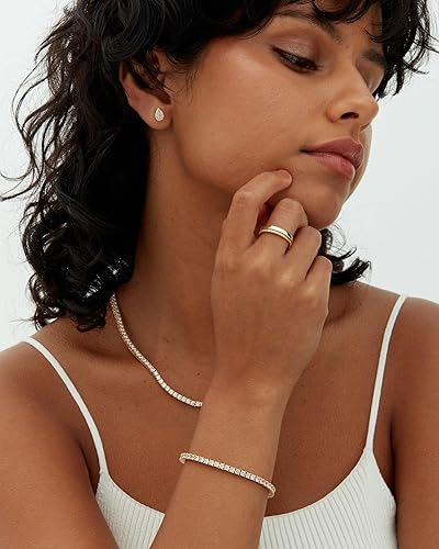 Moissanite Tennis Bracelet | Gold