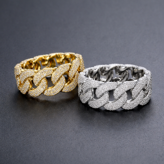 Classic Diamond Link Statement Ring