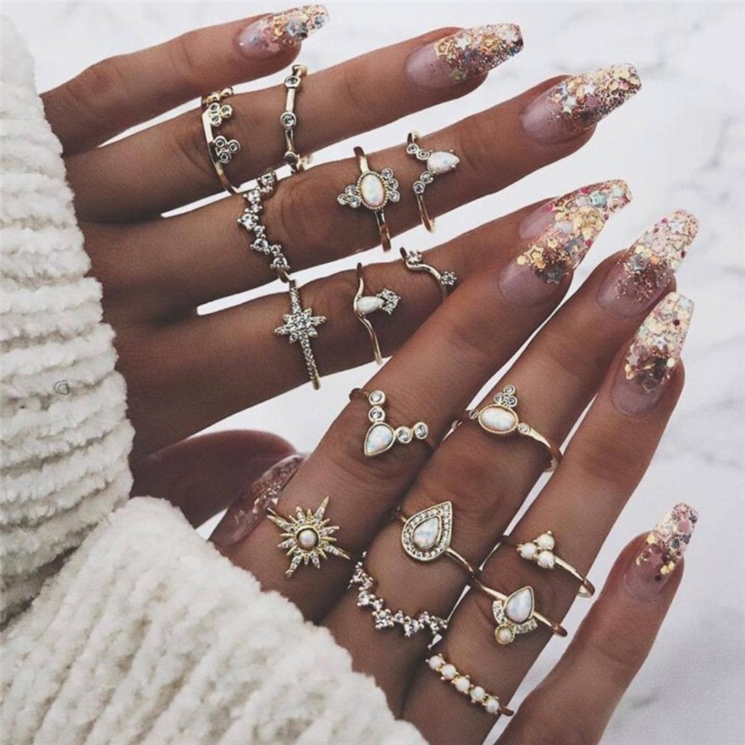 Unique package with 8 to 12 rings