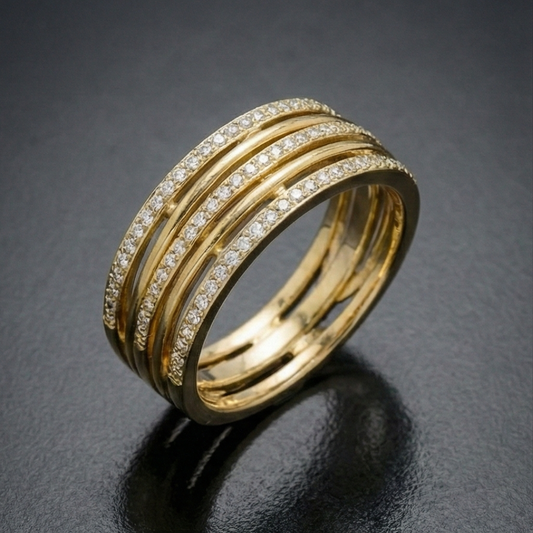 Twisted Gold Harmony Ring