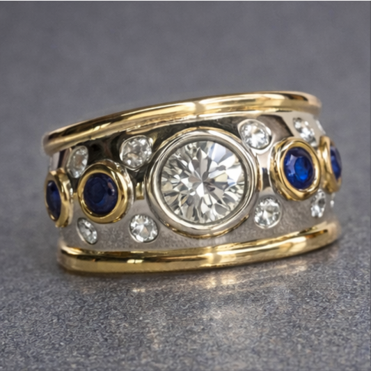 Alice | Vintage Gold Oval Stone Ring
