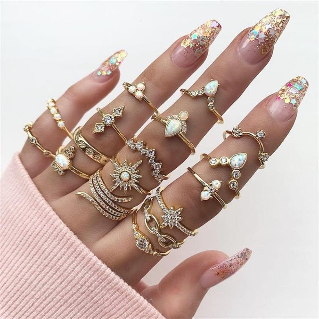 Unique package with 8 to 12 rings