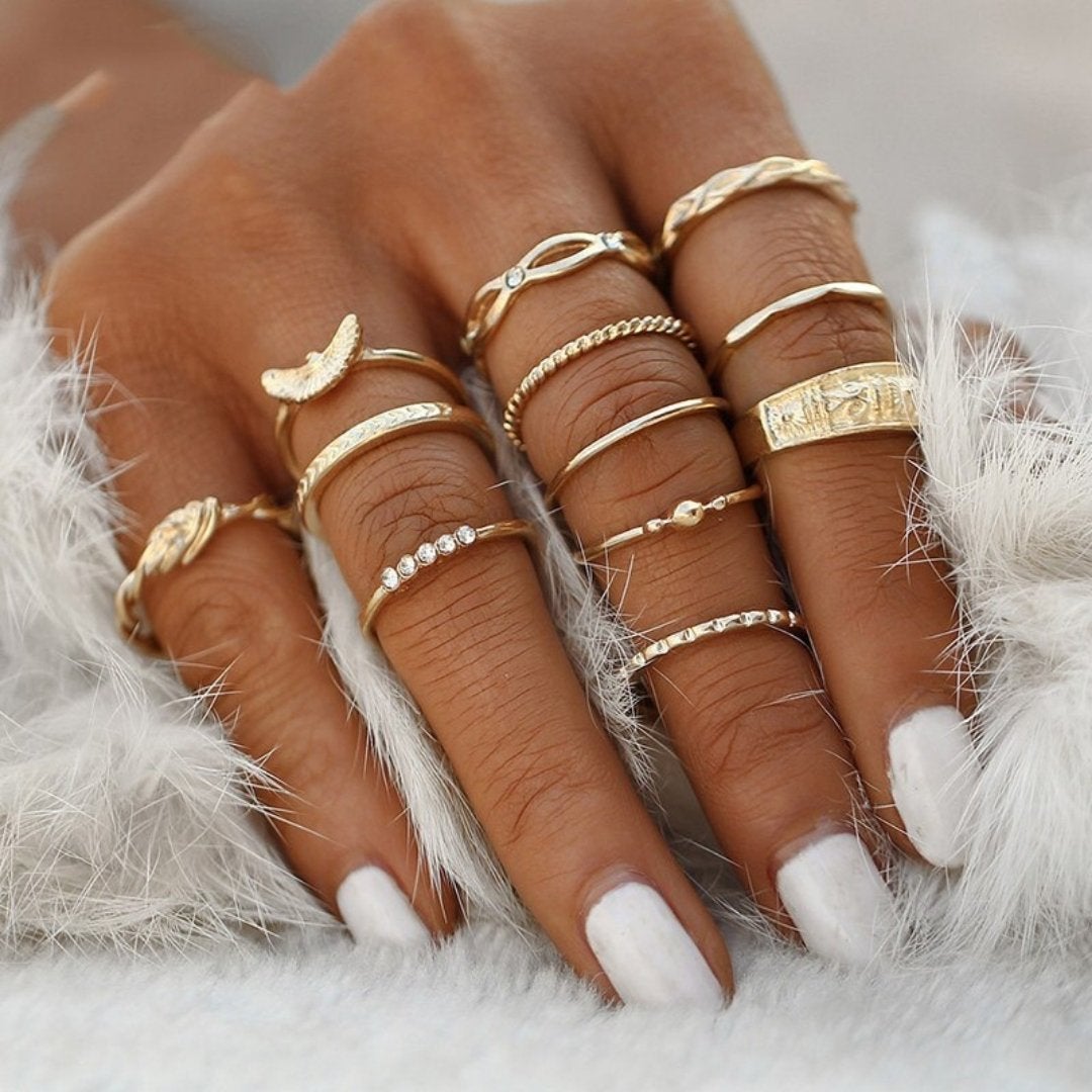 Unique package with 8 to 12 rings