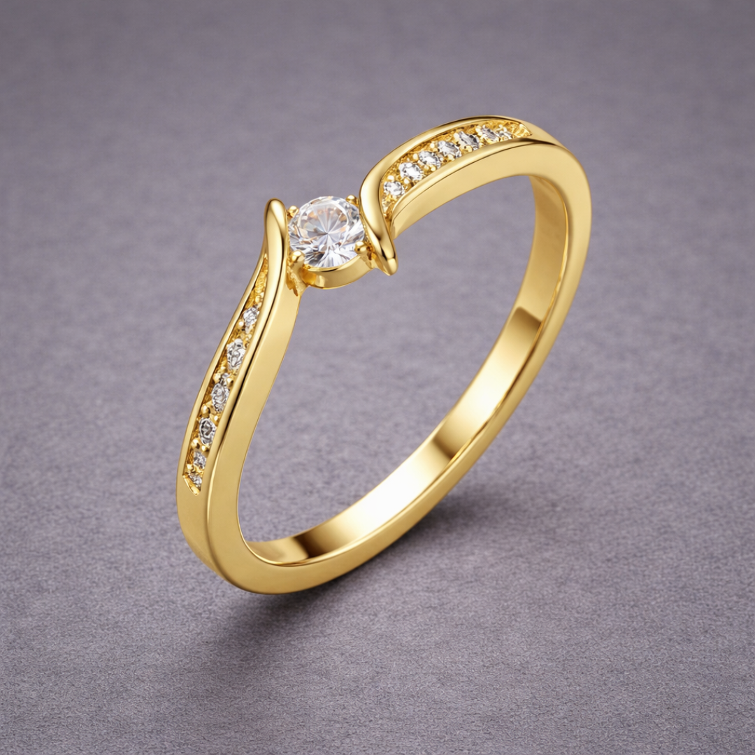 Minimal Gold Curve Ring