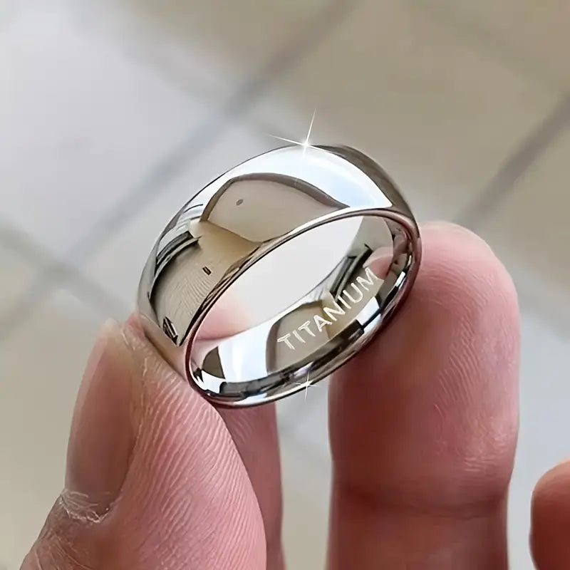 PANASH Titanium Steel 6mm Ring