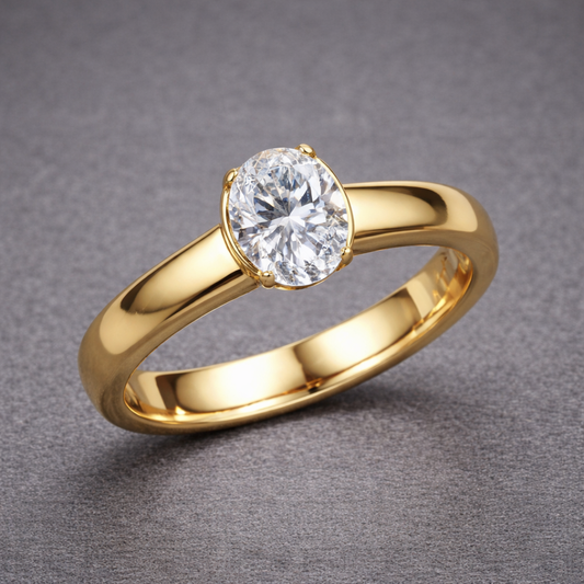 Timeless Gold Solitaire Ring