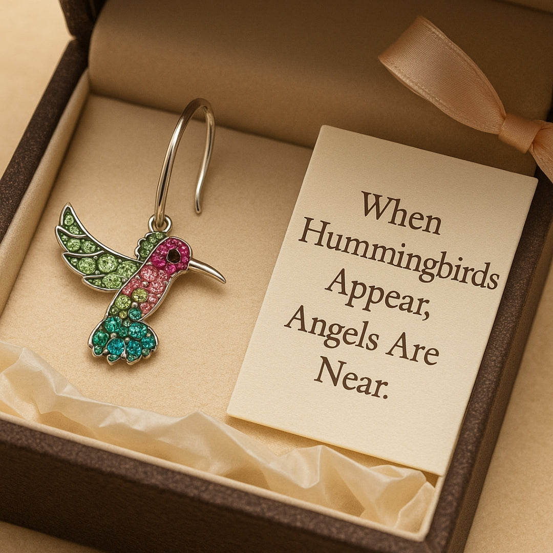 Colorful Hummingbird Sparkle Earrings