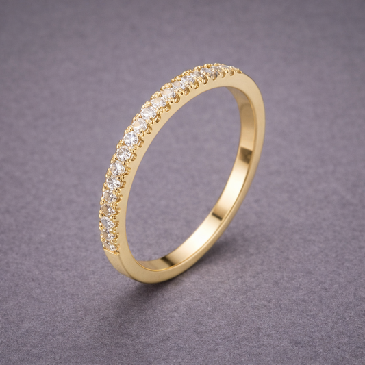 Fine Line Gold Eternity Ring
