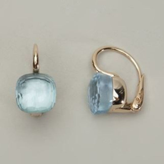 Blue Crystal Earrings Vintage