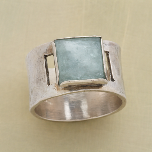 Vintage Green Moonstone Ring