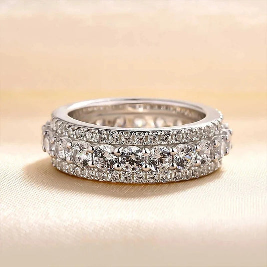 Vintage Silver Eternity Band Ring